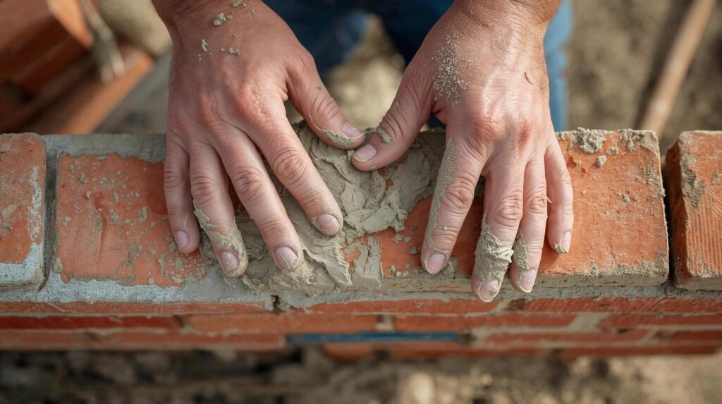Basic Building Technique
Once your mortar is mixed, the building process is straightforward:
