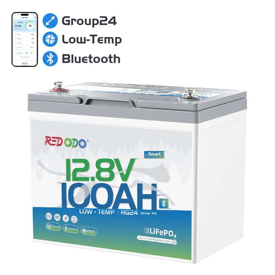 Redodo 12V 100Ah Group 24 Battery