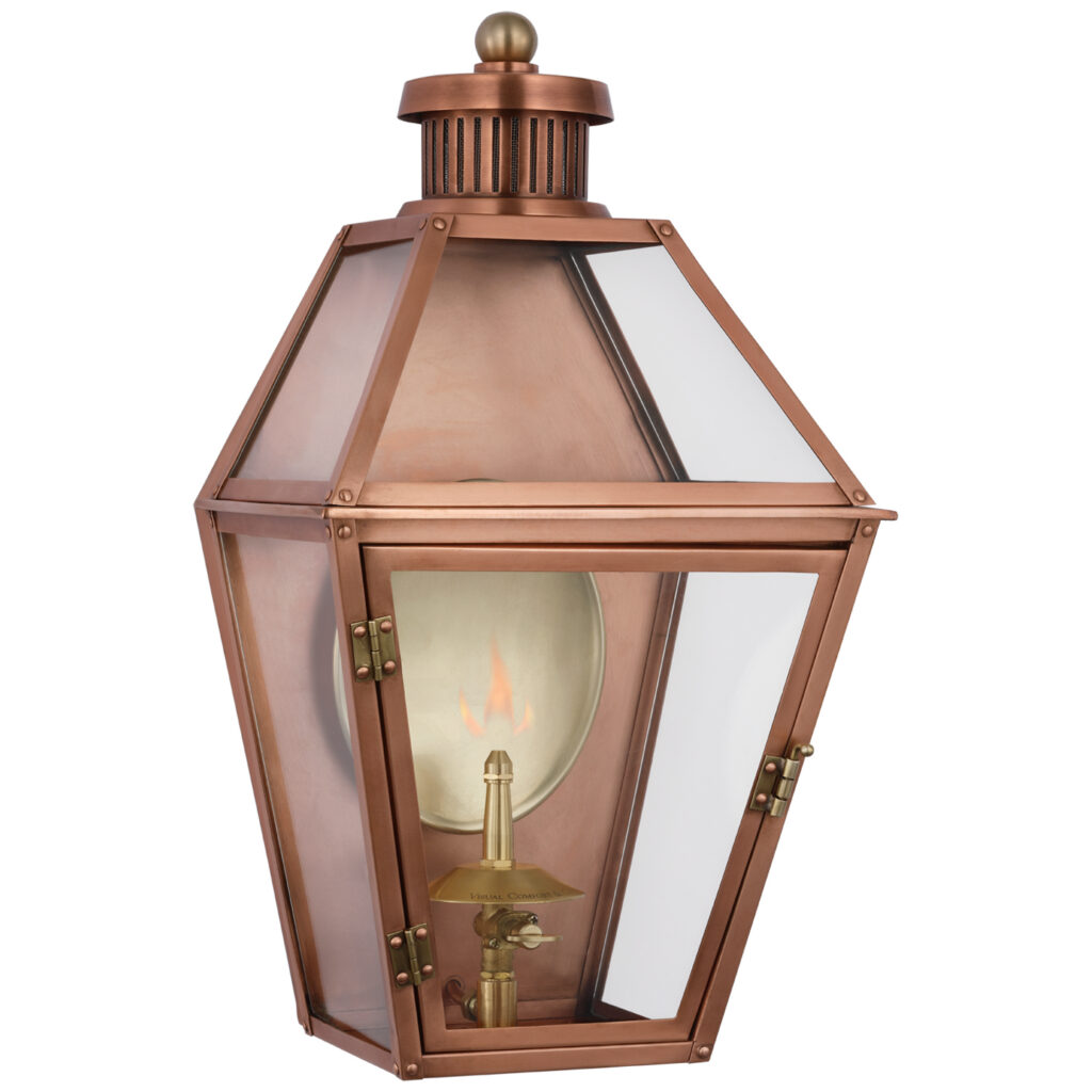 Gas Wall Lantern
in Soft Copper by Visual Comfort Signature Canada from the Stratford Gas collection.